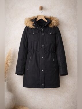 RAINFOREST Thermoluxe Faux Fur Anorak Coat M NWT